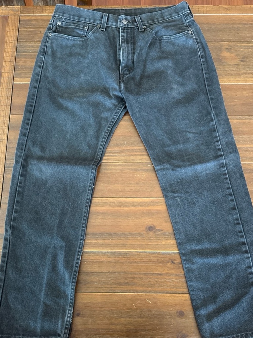 Levi's Men's Straight Jeans in Washed Black W34 L30